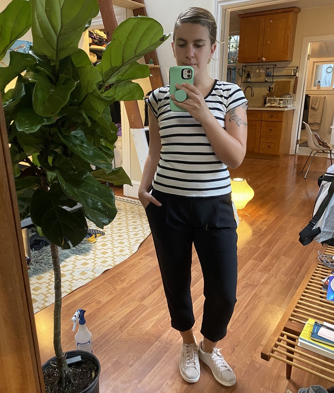 Everlane Review Stretch Ponte Crop Pants — Fairly Curated