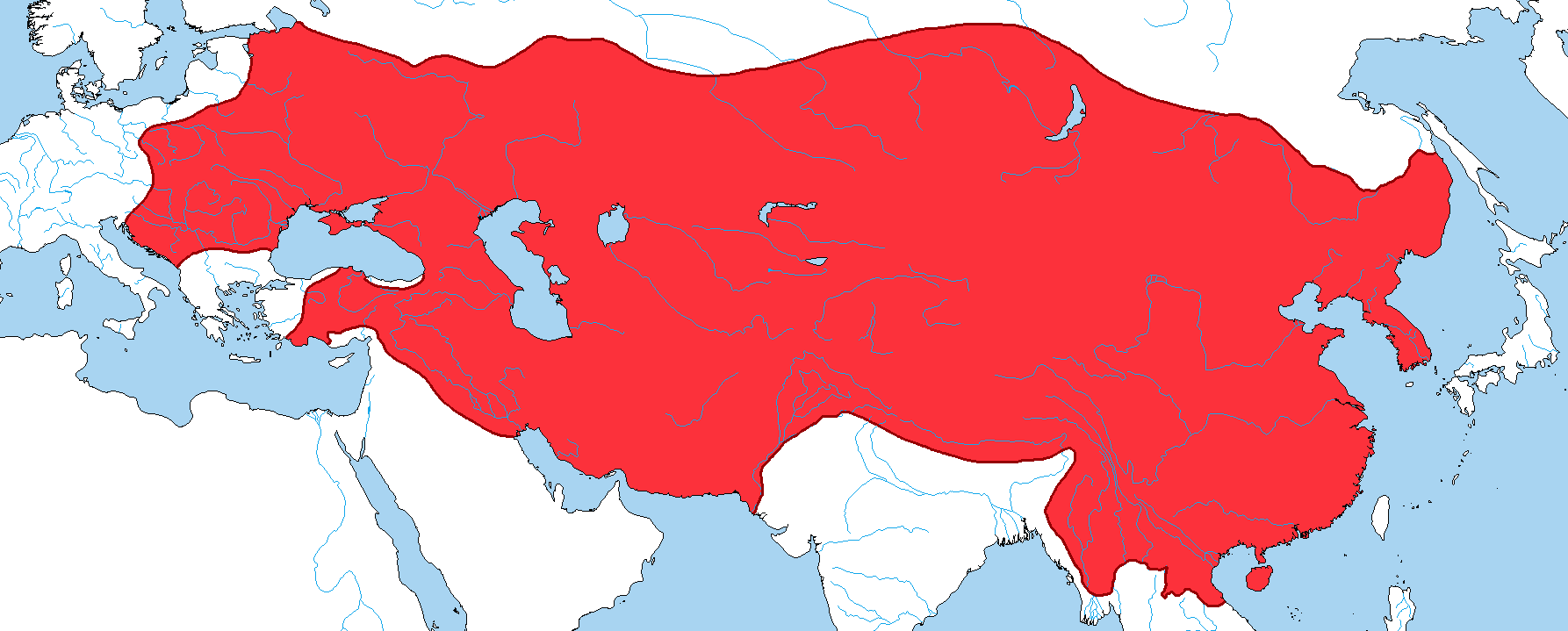 Самая большая территория монголии. Империя Чингисхана. Улусы монгольской империи. Монгольской империи в 1200 году.