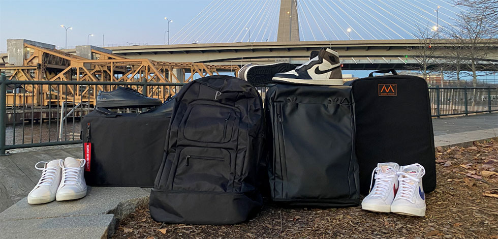 Green Camo Signature Bag - Travel Sneaker Backpack