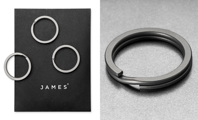 Gifts under $50 - The James Brand 3-Pack Titanium Key Rings