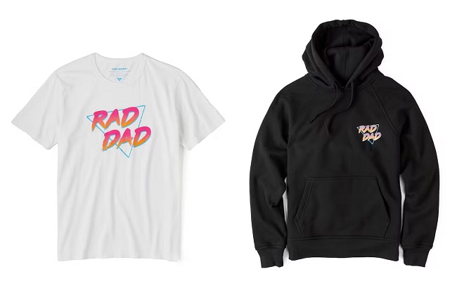 Rad Dad Pullover Hoodie and Rad Dad T-Shirt