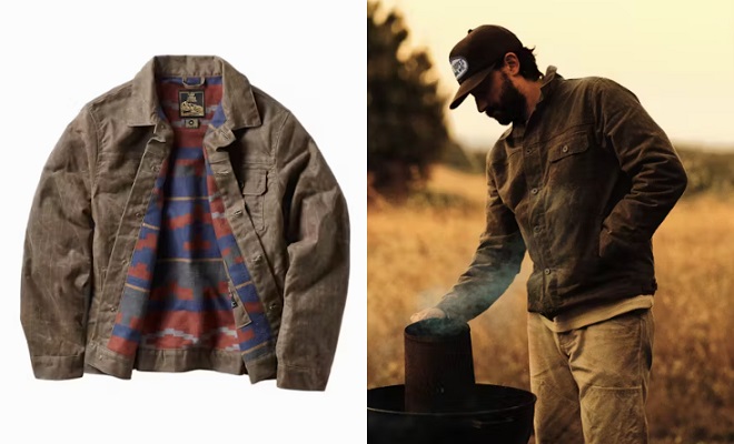 Flint and Tinder Flannel-Lined Waxed Ripstop Trucker Jacket – Special Edition