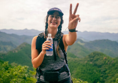 Elina Osborne hiking