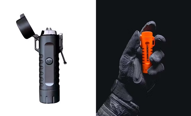 Dark Energy Plasma Lighter and Flashlight